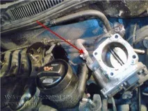 Чищення дроселя на Volkswagen Golf 4 Volkswagen
