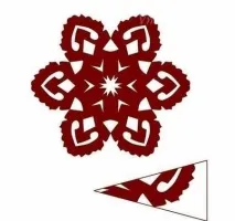 Як вирізати сніжинки з паперу поетапно, красиво, оригінально - схеми, трафарети вирізати