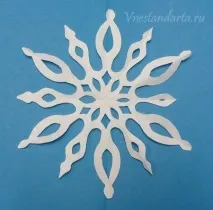 Як вирізати сніжинки з паперу поетапно, красиво, оригінально - схеми, трафарети поетапно
