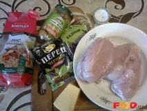 Курячі рулетики з рисом. рулетики
