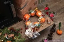 Мандариновий вінок - Будиночок Панди вінок