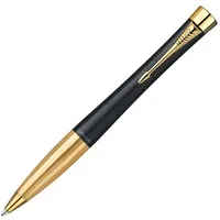 Кулькові ручки Parker, серія Urban K200, колір Muted Black GT, стрижень Mblue, артикул S0767040 urban