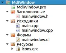 Qt-C++ - Урок 063. Додавання вікон усередині головного вікна програми за допомогою QMdiArea усередині