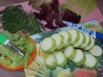 Бутерброди зі смаженими кабачками та помідорами помідорами