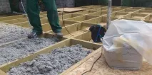 Екологічно чистий утеплювач для будинку - зелений - матеріал для стін, підлог і стель зелений