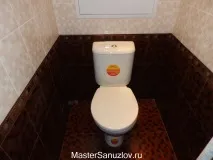 Фото ремонту туалету панелями, плиткою панелями