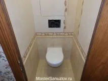 Фото ремонту туалету панелями, плиткою туалету