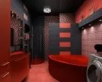 Червона ванна кімната, поєднання кольорів - 30 Фото інтер’єрів ванна