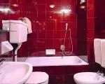 Червона ванна кімната, поєднання кольорів - 30 Фото інтер’єрів червона