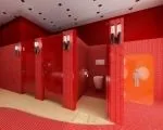 Червона ванна кімната, поєднання кольорів - 30 Фото інтер’єрів кольорів