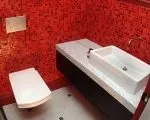 Червона ванна кімната, поєднання кольорів - 30 Фото інтер’єрів кольорів