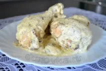 Курячі ніжки в сметанному соусі - рецепт з покроковими фото сметанному