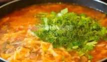 Перший мій борщ з грибами (шампіньйонами) для чоловіка - рецепт з покроковими фото чоловіка