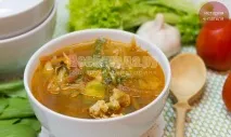 Перший мій борщ з грибами (шампіньйонами) для чоловіка - рецепт з покроковими фото перший