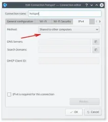 Точка доступу WiFi KDE Network Manager (Kubuntu) точка
