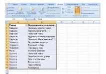 Сортування у Excel потрібно