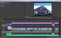 В Abobe Premiere звукова доріжка червоного кольору, Smotrisoft abobe