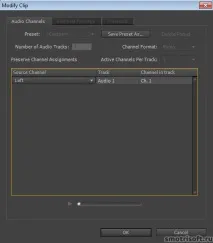 В Abobe Premiere звукова доріжка червоного кольору, Smotrisoft звукова