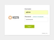 Vesta – панель управління веб-сервером управління