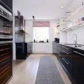 Чорні кухні, кухня в чорному кольорі, кухня в чорних тонах, Фото - Фото дизайну інтер’єру, ремонт, кухні