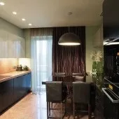 Чорні кухні, кухня в чорному кольорі, кухня в чорних тонах, Фото - Фото дизайну інтер’єру, ремонт, чорних