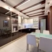 Чорні кухні, кухня в чорному кольорі, кухня в чорних тонах, Фото - Фото дизайну інтер’єру, ремонт, кухні