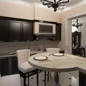 Чорні кухні, кухня в чорному кольорі, кухня в чорних тонах, Фото - Фото дизайну інтер’єру, ремонт, кухні