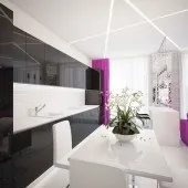 Чорні кухні, кухня в чорному кольорі, кухня в чорних тонах, Фото - Фото дизайну інтер’єру, ремонт, чорному