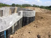 Цокольний поверх з блоків фбс, Фундамент для Дому фундамент