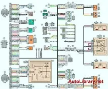 Електрична схема автомобіля ВАЗ 2123 Нива Шевролет - Бібліотека автомобільних схем, інструкцій, електрична