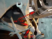 Заміна передньої стійки стабілізатора (лінки, а також яйця) заміна