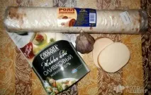 Рецепт Рулетики з пшеничного ролу, З сиром та часником рецепт