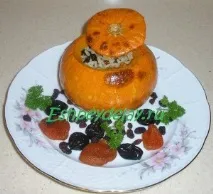 Гарбуз фарширований рисом. рисом