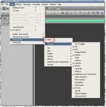 Виведення кнопок ефектів на панель інструментів Adobe Audition, ♫ виведення