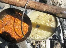 Борщ із грибами - Кулінарія для чоловіків після