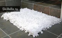 Як зробити килимок з непотрібних тканин своїми руками непотрібних