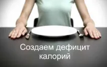 Як створити дефіцит калорій для схуднення та тренування дефіцит