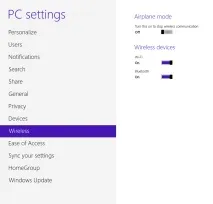 Як увімкнути Bluetooth у Windows 8 увімкнути