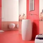 Червона підлога на кухні, у передпокої, у ванній кімнаті кухні
