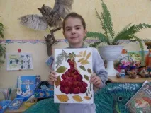 Конспект заняття «Аплікація з листя» конспект