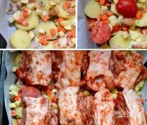 Курячі спинки з картоплею - покроковий рецепт з фото на курячі