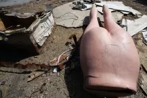 Люди на узбіччі, що залишилося від новосибірської барахолки - Новосибірськ залишилося