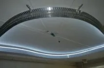 Монтаж дворівневої натяжної стелі дворівневої