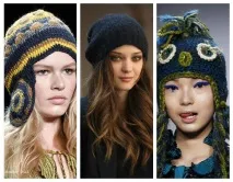 Модні трикотажні жіночі шапки 2015-2016 (фото) трикотажні