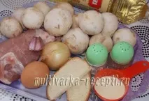 М’ясні котлети з грибами, покроковий рецепт з фото ясні