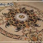 Панно з керамограніту для підлоги, візерунки з плитки та орнамент. панно