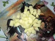 Рецепт М’ясо з грибами в горщиках, У мікрохвильовій печі рецепт