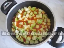 Салат - Анкл бенс - з кабачків з помідорами на зиму Заготовки на зиму салат