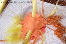 Вуалетка з трояндою - Помаранчевий настрій, Vortex Flowers vortex