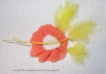 Вуалетка з трояндою - Помаранчевий настрій, Vortex Flowers flowers
